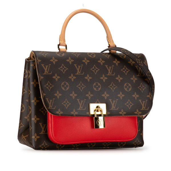 ozqwjgcg3a7641w6 2 Louis Vuitton Monogram Marignan Shoulder Bag Coquelicot Red