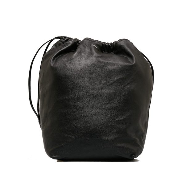 p57d9s1y9dwavude 1 Saint Laurent Drawstring Handbag Black Leather