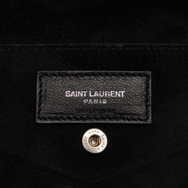 p57d9s1y9dwavude 6 Saint Laurent Drawstring Handbag Black Leather