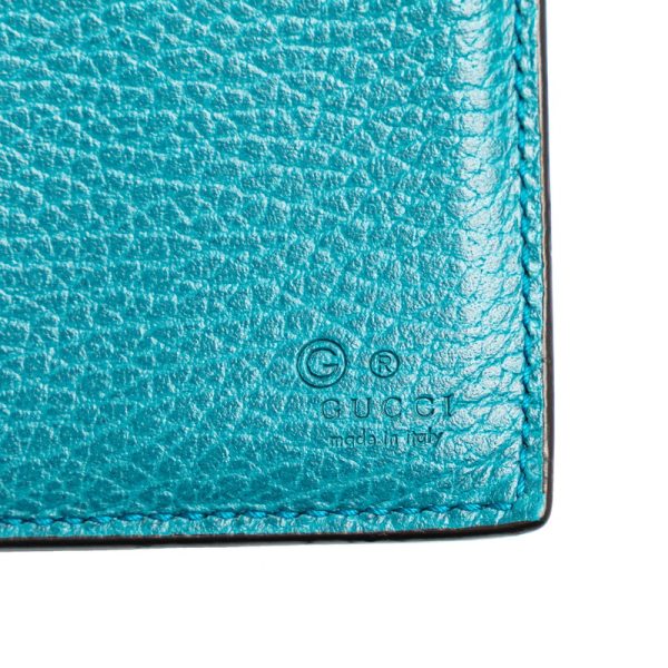 pchyw5tu5ec39912 7 Gucci Interlocking G long wallet turquoise blue leather