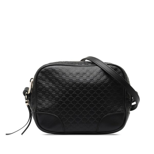 pi0e6w4lv3fuaa4u 1 Gucci Micro Guccisima Shoulder Bag Black Leather