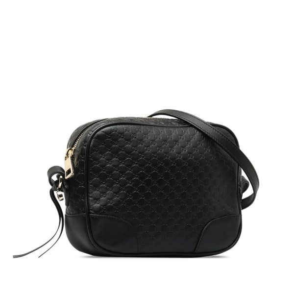 pi0e6w4lv3fuaa4u 2 Gucci Micro Guccisima Shoulder Bag Black Leather