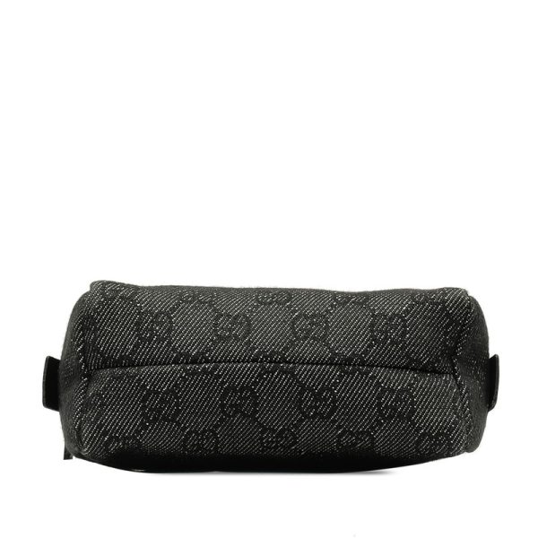 pj5mdp013xejfh19 4 Gucci GG Canvas Pouch 29596 Black Canvas Leather