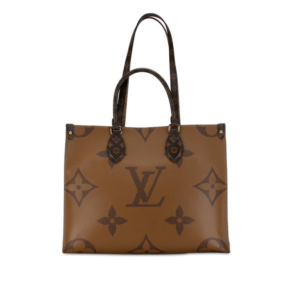 plmod5efw5towg3w 3 Louis Vuitton Monogram Giant Reverse On the Go MM M45321 Brown