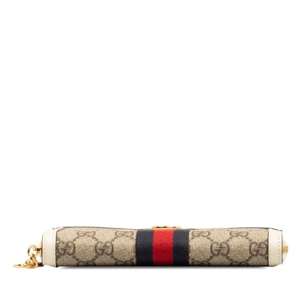 pmpwr80tcp26qcrf 4 Gucci GG Supreme Marmont Ophidia Long Wallet White