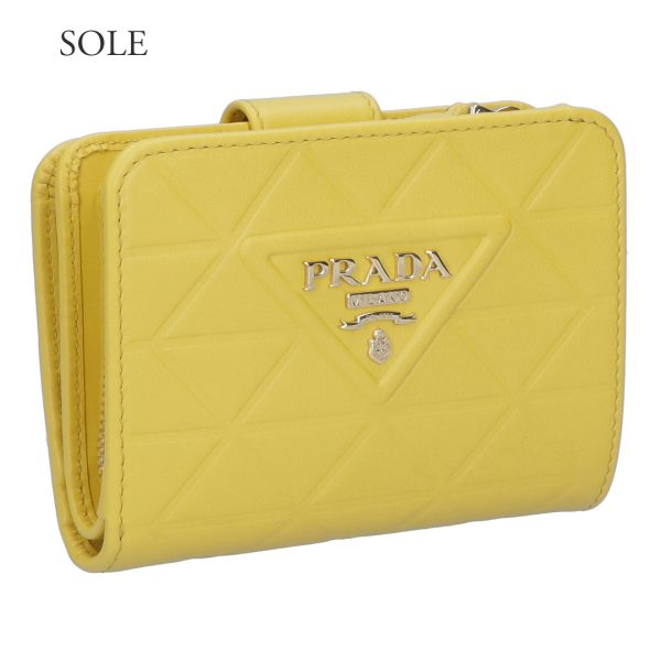 pra 1ml0182cluf PRADA fold wallet