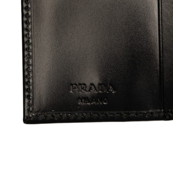 pwrizqs6y9ux1v59 7 Prada 6 Key Case 1M0222 Black Leather