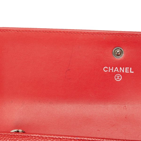 pxgm5orwpzloruem 13 CHANEL Cocomark long wallet red caviar skin