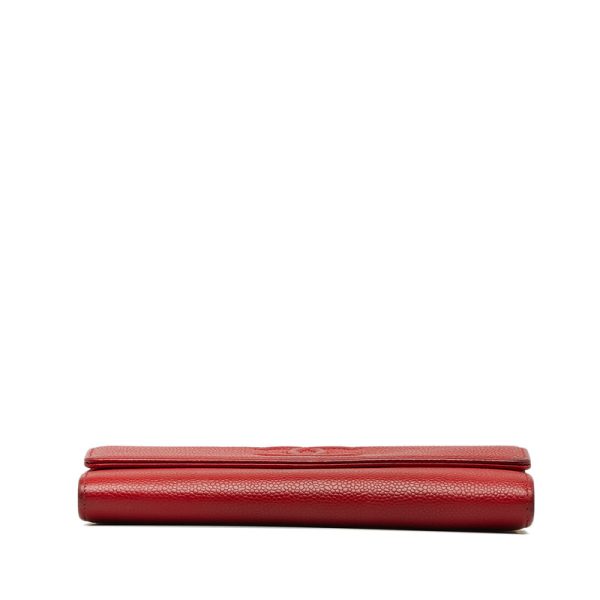 pxgm5orwpzloruem 4 CHANEL Cocomark long wallet red caviar skin