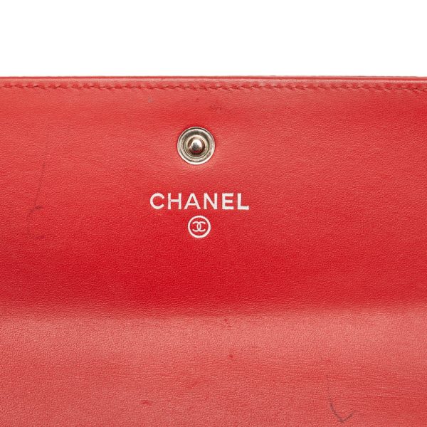 pxgm5orwpzloruem 8 CHANEL Cocomark long wallet red caviar skin