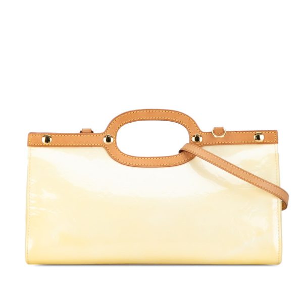 q0hcq4udob2bp5ce 1 Louis Vuitton Vernis Roxbury Drive Shoulder Bag Beige Patent Leather