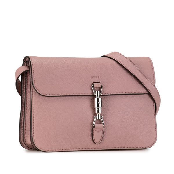 q3jyvk83cpaidlbl 2 Gucci New Jackie Shoulder Bag Pink Leather