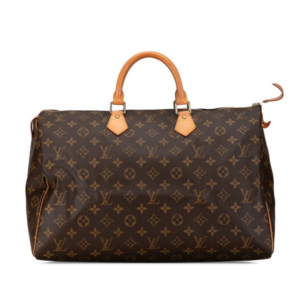 q6yzpxgcvegfv262 1 Louis Vuitton Monogram Speedy 40 Handbag Bag M41522 Brown