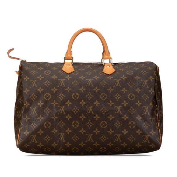 q6yzpxgcvegfv262 3 Louis Vuitton Monogram Speedy 40 Handbag Bag M41522 Brown