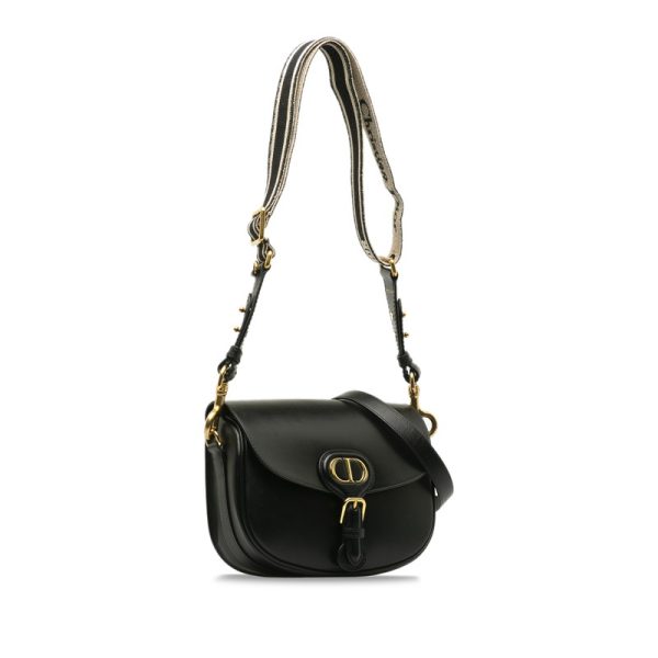 q7hq1jl84mo90nou 2 Dior Bobby Medium Gold Hardware Crossbody Shoulder Bag Black