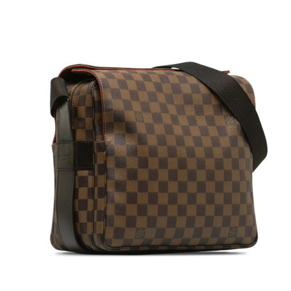 q80tjnrqtspw0sxm 2 Louis Vuitton Damier Naviglio Shoulder Bag N45255 Brown