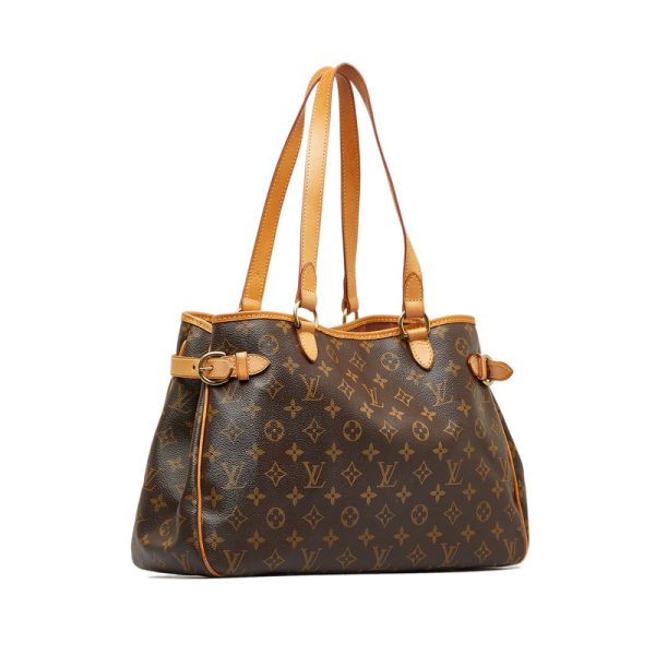 qfagfionr3aypfcu 2 Louis Vuitton Monogram Batignolles Shoulder Bag M51154 Brown