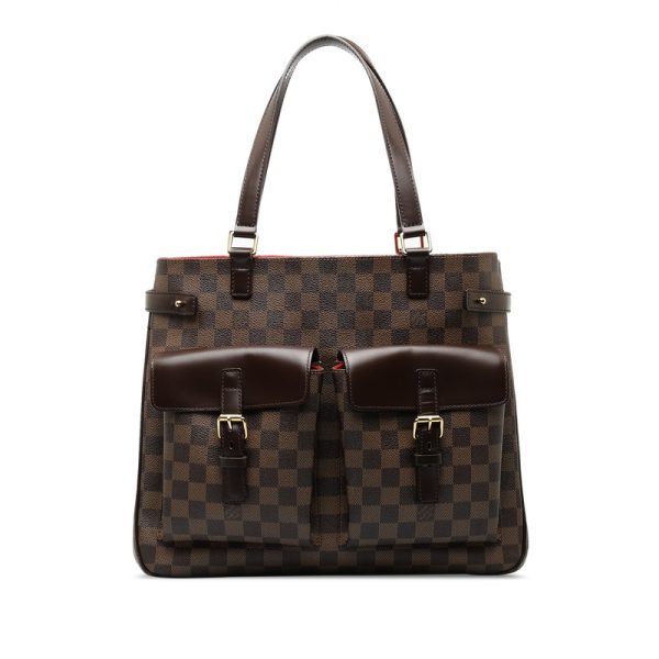 qhnivbdmutl5o6ac 1 Louis Vuitton Damier Uzes Handbag Tote Bag N51128 Brown