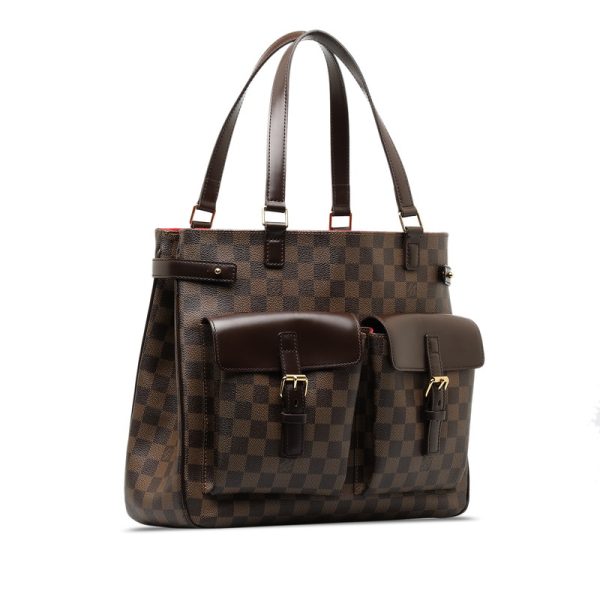 qhnivbdmutl5o6ac 2 Louis Vuitton Damier Uzes Handbag Tote Bag N51128 Brown