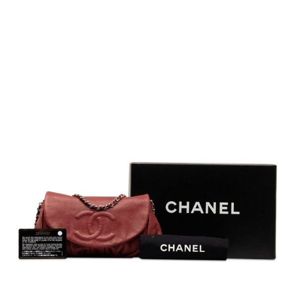 qi1w1qie4fd3cs4l 11 CHANEL Cocomark Half Moon Chain Bag Wine Red Silver Caviar Skin