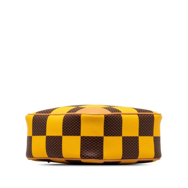 qjd6mgx7za618wk2 4 Louis Vuitton Damier Pop Chess Messenger Shoulder Bag Jaune Yellow