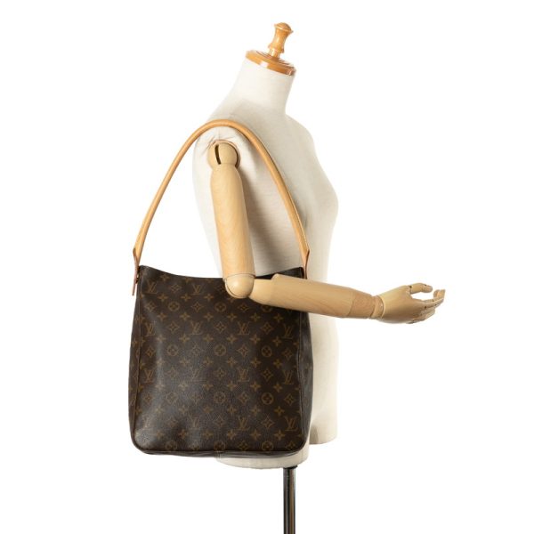 qlr1kyelkvux5avw 11 Louis Vuitton Monogram Looping GM Shoulder Bag M51145 Brown