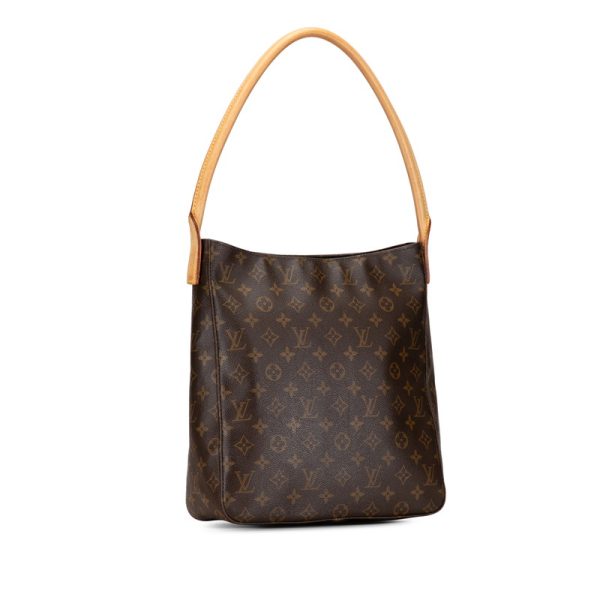 qlr1kyelkvux5avw 2 Louis Vuitton Monogram Looping GM Shoulder Bag M51145 Brown