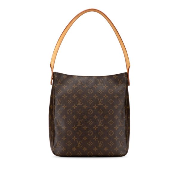 qlr1kyelkvux5avw 3 Louis Vuitton Monogram Looping GM Shoulder Bag M51145 Brown