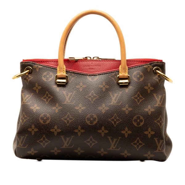 qmtm5jmxcecmzfnr 1 Louis Vuitton Monogram Pallas BB Shoulder Bag Red