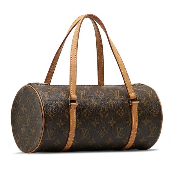 qqy95sp6b6q8opto 2 Louis Vuitton Monogram Papillon handbag M51386 brown