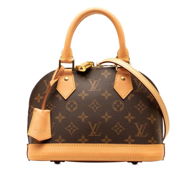 qw236ong7c7tgca6 1 Louis Vuitton Alma BB Shoulder Bag 2WAY Brown