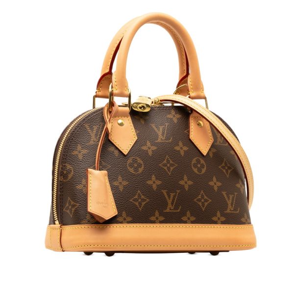 qw236ong7c7tgca6 2 Louis Vuitton Alma BB Shoulder Bag 2WAY Brown