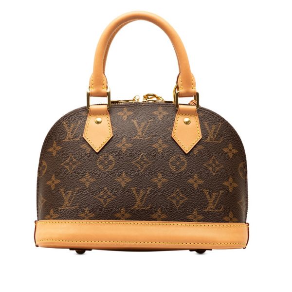 qw236ong7c7tgca6 3 Louis Vuitton Alma BB Shoulder Bag 2WAY Brown