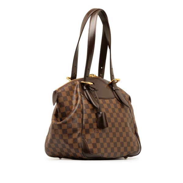 r4mhu9ox21ioynt6 2 Louis Vuitton Damier Verona MM Shoulder Bag Brown