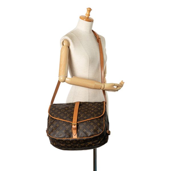 r5d804jc8wfx09rz 9 Louis Vuitton Monogram Saumur 35 Bag M42254 Brown