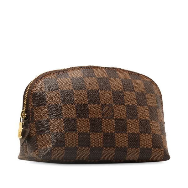 rbvhgqnm07kkxwvz 2 Louis Vuitton Damier Pochette Cosmetic PM Pouch N47516 Brown