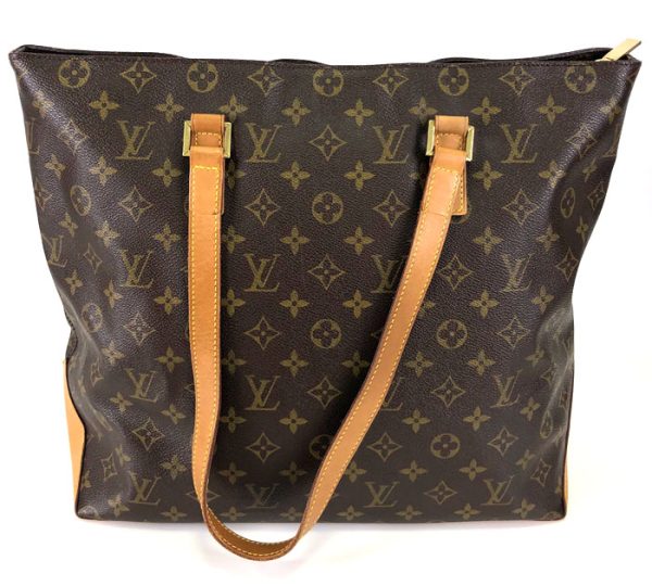 rc3279 2 Louis Vuitton Monogram Cabamezzo Tote Bag Canvas Brown