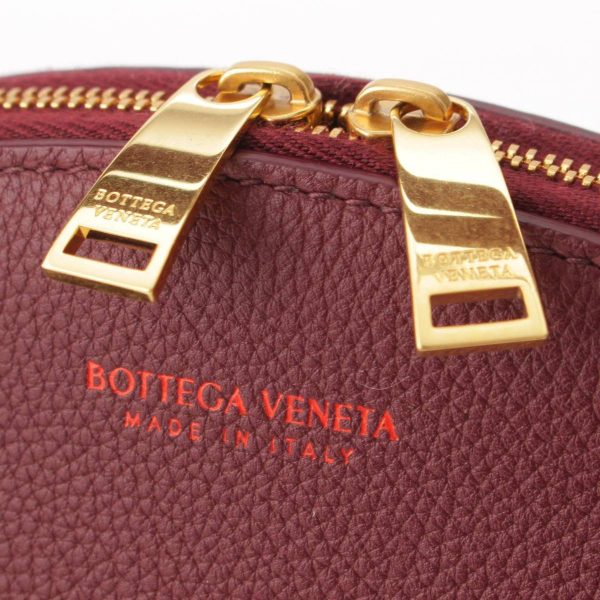 re bot ha w 00050 6 Bottega Veneta BV SWOOP Swoop Logo Leather Bordeaux