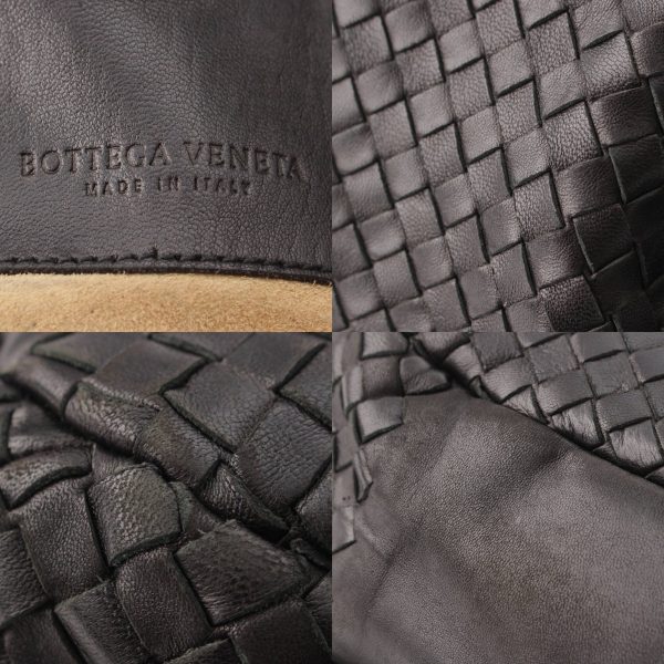 re bot ha w 00052 6 Bottega Veneta Intrecciato Medium Campana Leather Black