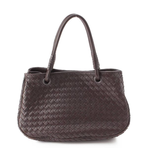 re bot ha w 00053 Bottega Veneta Intrecciato Satchel Leather Handbag