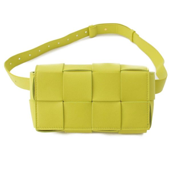 re bot sh u 00010 Bottega Veneta Maxi Intrecciato Cassette Leather Belt Bag Acid Kiwi