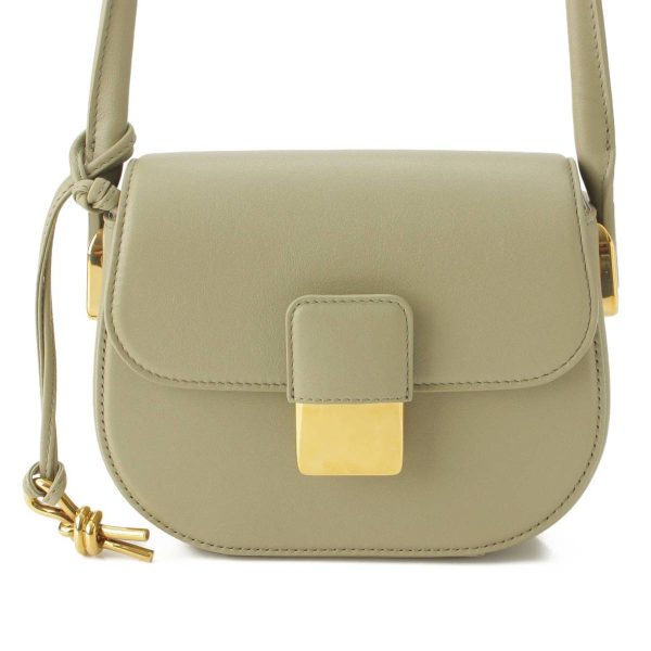 re bot sh w 00098 Bottega Veneta Calfskin Mini Desiree Shoulder Bag Travertine