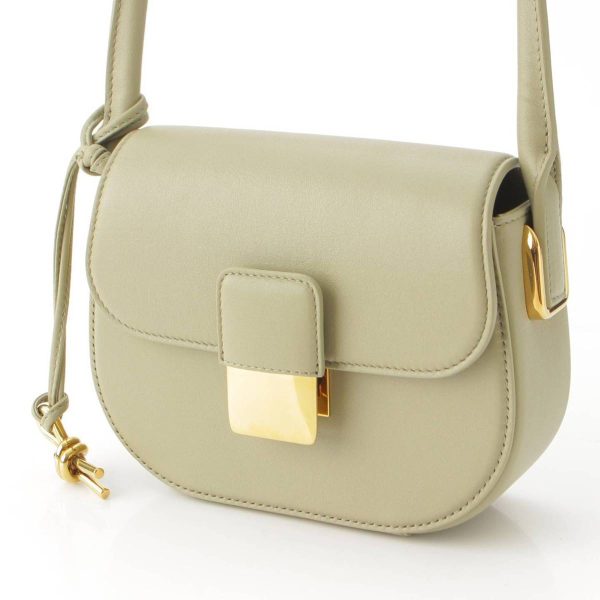 re bot sh w 00098 1 Bottega Veneta Calfskin Mini Desiree Shoulder Bag Travertine