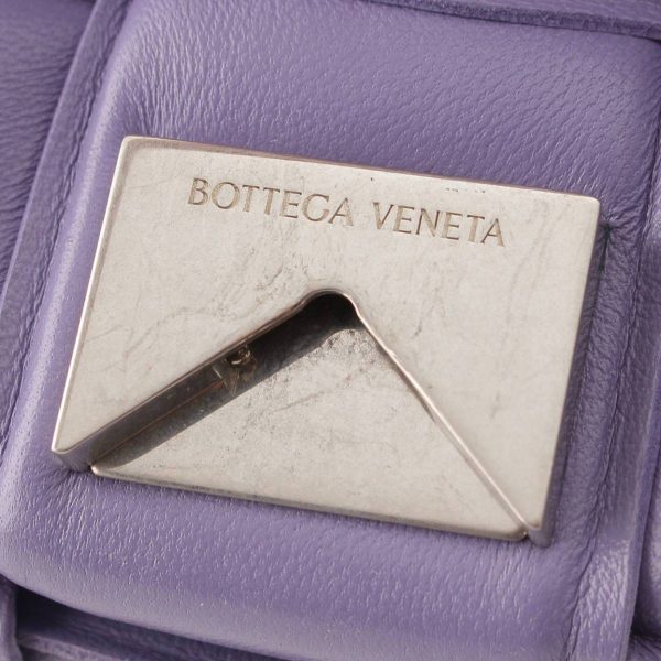 re bot sh w 00109 7 Bottega Veneta Cassette Padette Lambskin Maxi Intrecciato Shoulder Bag Purple