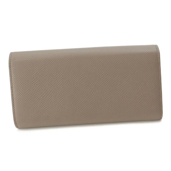 re cel pu w 00116 1 Celine Large Flap Grained Calfskin Wallet Long Wallet Pebble