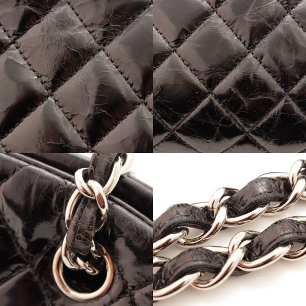 re cha sh w 00160 7 Chanel Matelasse Mademoiselle Leather Bowling Chain Shoulder Bag Black