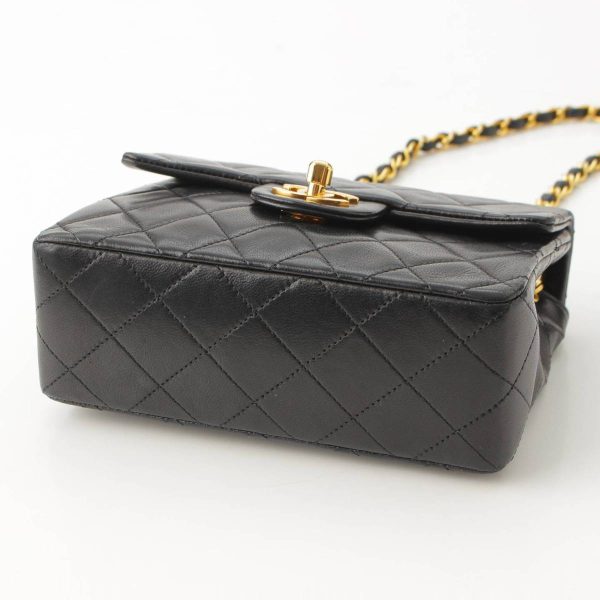 re cha sh w 00210 3 Chanel Mini Matelasse Lambskin Shoulder Bag Black