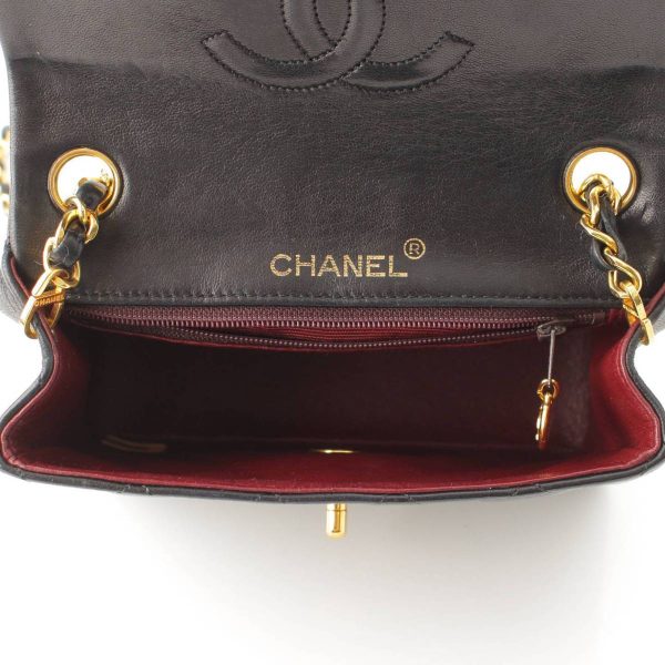 re cha sh w 00210 4 Chanel Mini Matelasse Lambskin Shoulder Bag Black