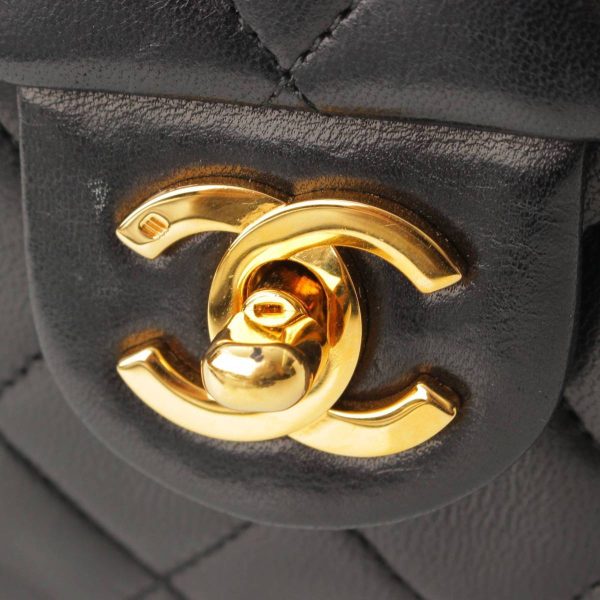 re cha sh w 00210 5 Chanel Mini Matelasse Lambskin Shoulder Bag Black