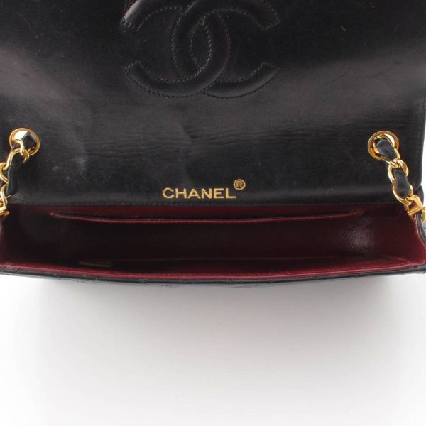 re cha sh w 00225 5 Chanel Decacoco Mark Matelasse Lambskin Chain Shoulder Bag Black